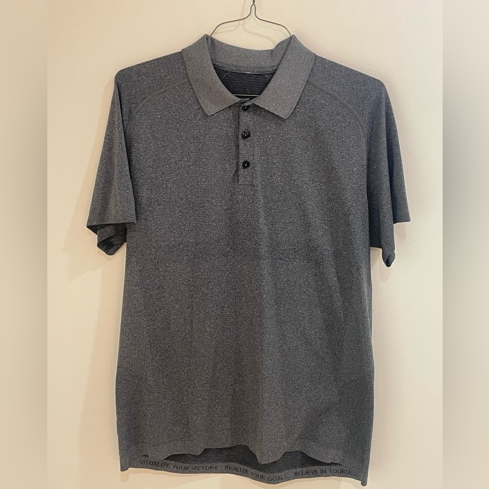 Lululemon Metal Vent Tech Men's Gray Polo Shirt